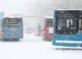 Snön kan leda till problem i kollektivtrafiken