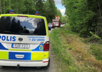 Klunga av cyklister påkörd i Nora kommun