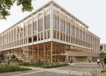 Henning Larsen designs timber community centre in Sweden